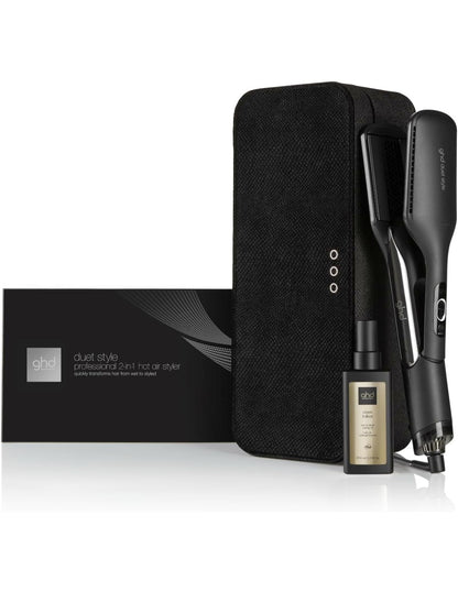 GHD Duet Style Limited Edition Piastra Asciugacapelli 2 in 1 Nera + GHD Sleek Talker 95 ml