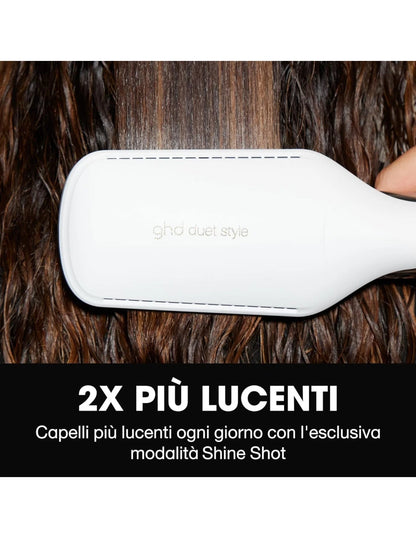 GHD Duet Style Piastra Asciugacapelli 2 in 1 Bianca